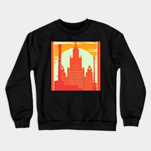 Buildings at Sunset Crewneck Sweatshirt